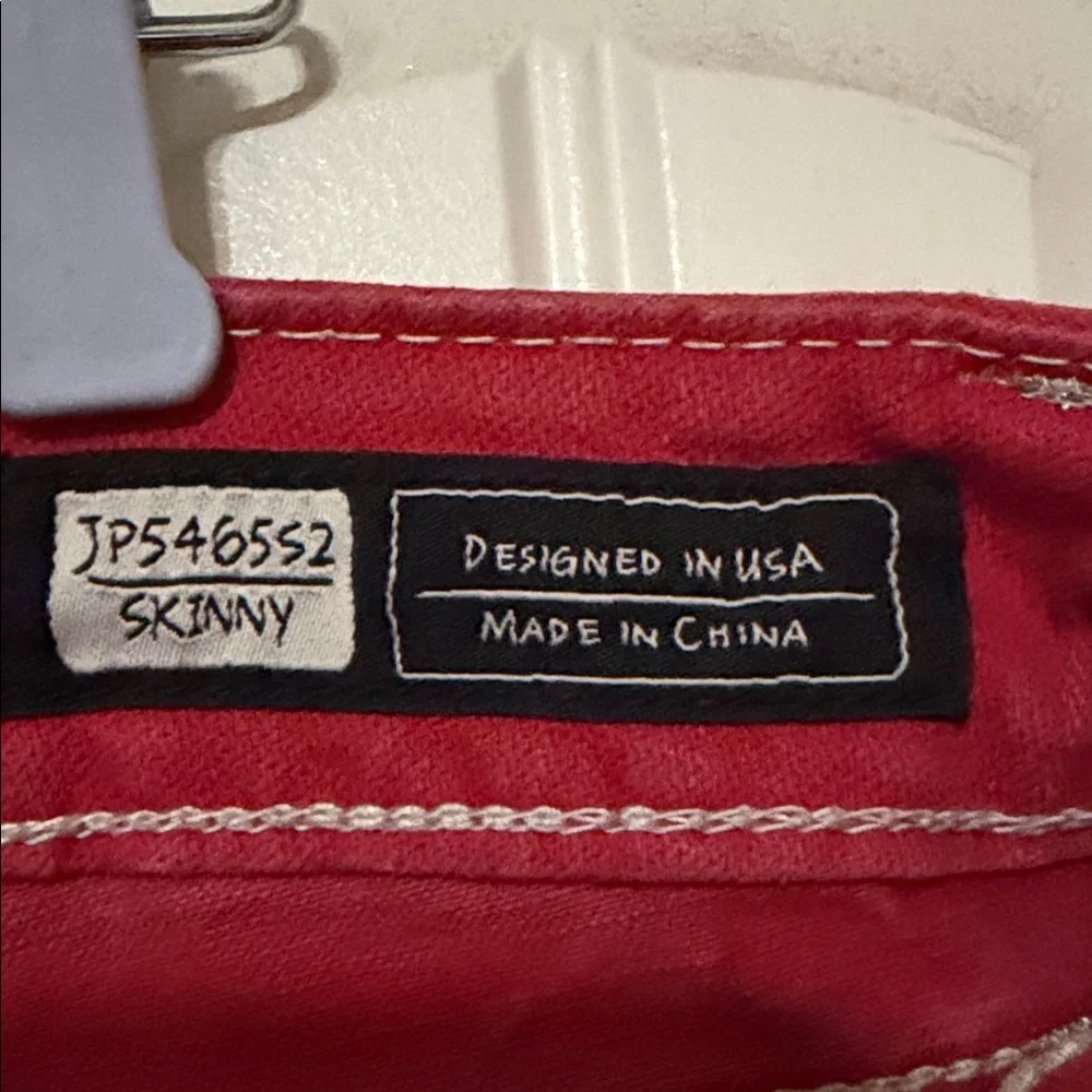 Miss Me Red Skinny Jeans - Picture 5 of 5